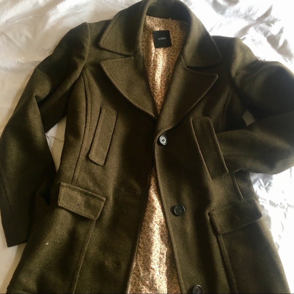 J Crew felted wool coat w/Thinsulate. Size S.